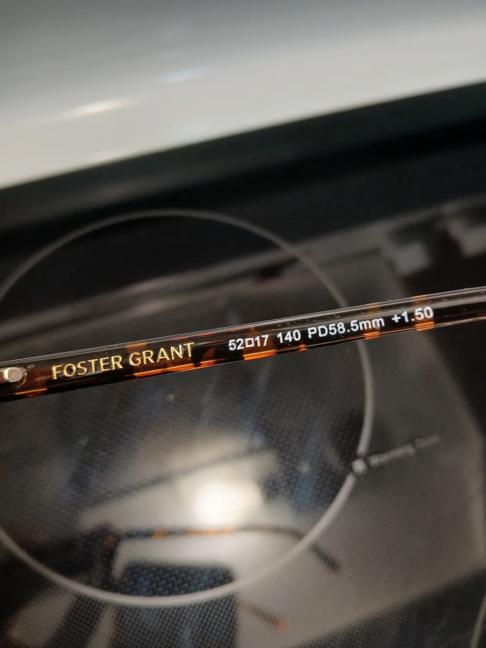 Foster Grant Tortoiseshell Reading Glasses with Black Accents